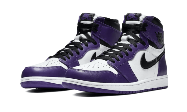 555088-500 Hohe Qualität Air Jordan 1 High Court Purple White (2020)