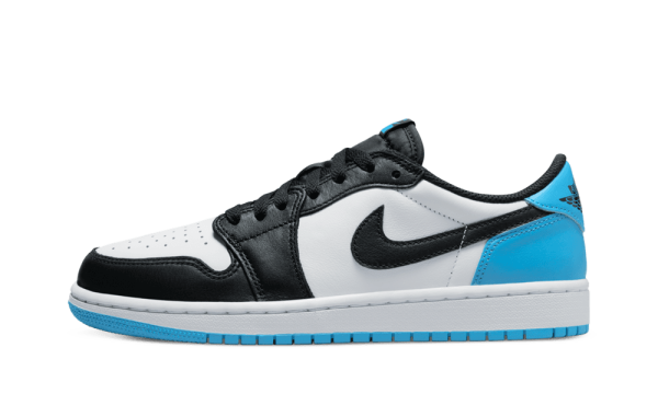 CZ0775-104 Air Jordan 1 Low Black Dark Powder Blue (W)