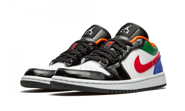 CZ4776-101 Air Jordan 1 Low Multi-Color Black Toe (W)