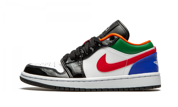 CZ4776-101 Air Jordan 1 Low Multi-Color Black Toe (W)