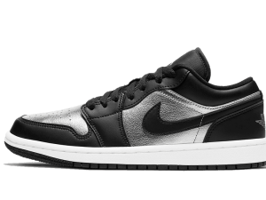 DA5551-001 Air Jordan 1 Low SE Black Metallic Silver (W)