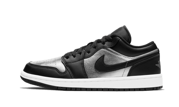 DA5551-001 Air Jordan 1 Low SE Black Metallic Silver (W)