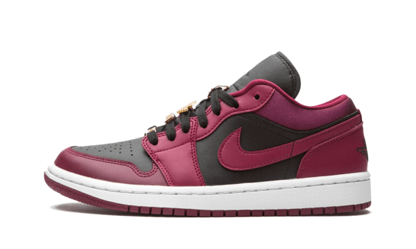 DB6491-600 Air Jordan 1 Low Dark Beetroot Black (W)