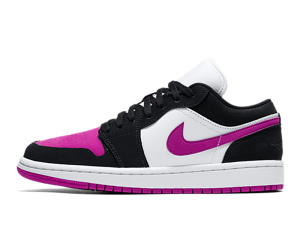 DC0774-005 Air Jordan 1 Low Black Cactus Flower (W)