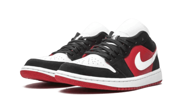 DC0774-016 Air Jordan 1 Low Black White Gym Red (W)