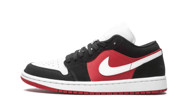 DC0774-016 Air Jordan 1 Low Black White Gym Red (W)