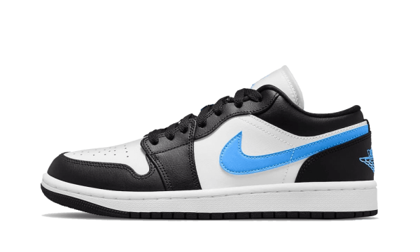 DC0774-041 Air Jordan 1 Low Black University Blue White (W)