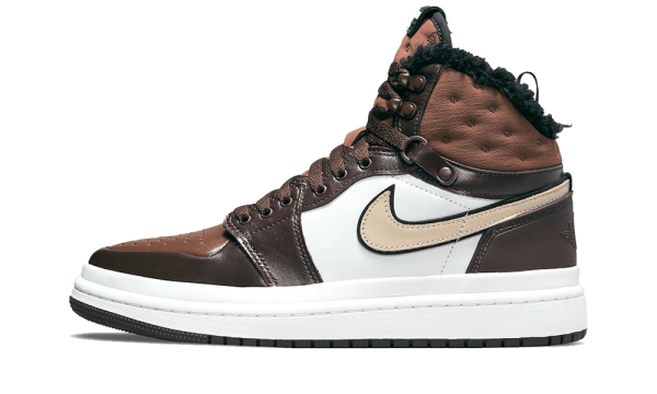 DC7723-200 Air Jordan 1 High Fur Acclimate Brown (W)