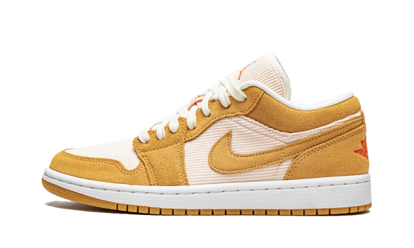 DH7820-700 Air Jordan 1 Low SE Twine Orange Quartz Corduroy (W)