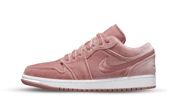 DQ8396-600 Air Jordan 1 Low Pink Velvet (W)