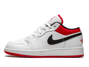 553560-118 Air Jordan 1 Low University Red Black (GS)