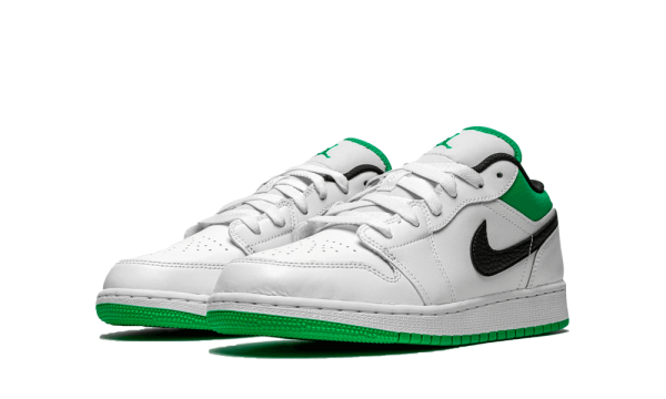 553560-129 Air Jordan 1 Low White Stadium Green (GS)