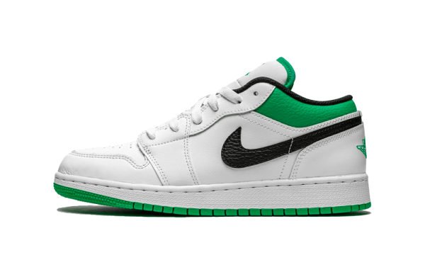 553560-129 Air Jordan 1 Low White Stadium Green (GS)