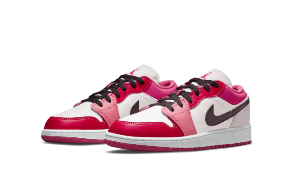 553560-162 Air Jordan 1 Low Pink Red (GS)