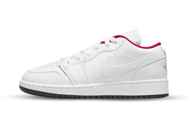 553560-164 Air Jordan 1 Low White Gym Red (GS)