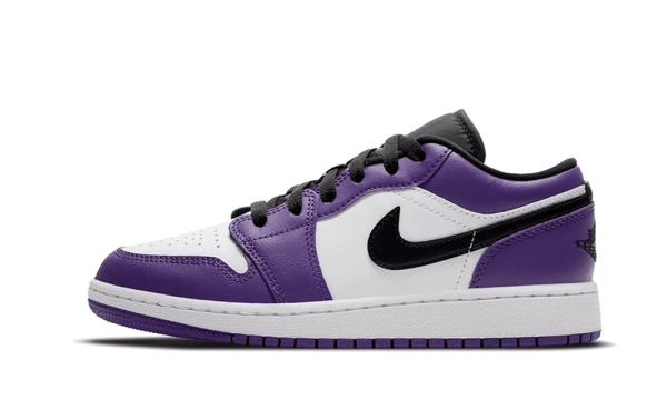 553560-500 Air Jordan 1 Low Court Purple White (GS)