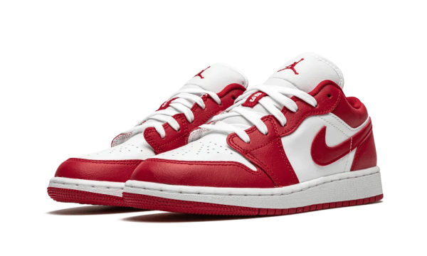 553560-611 Air Jordan 1 Low Gym Red White (GS)