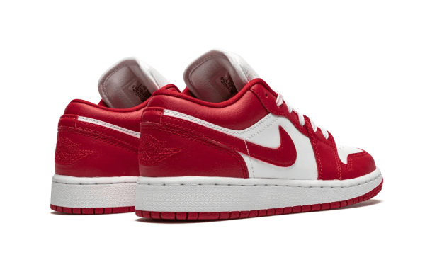 553560-611 Air Jordan 1 Low Gym Red White (GS)