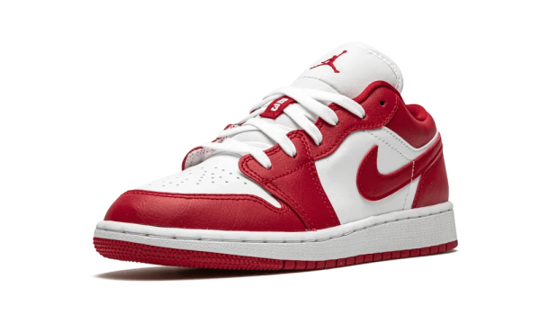 553560-611 Air Jordan 1 Low Gym Red White (GS)