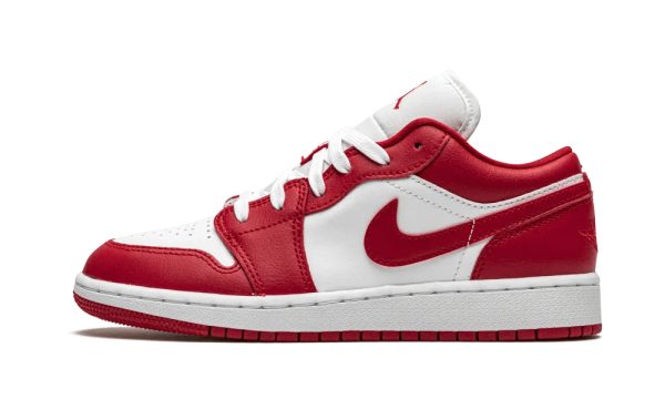 553560-611 Air Jordan 1 Low Gym Red White (GS)