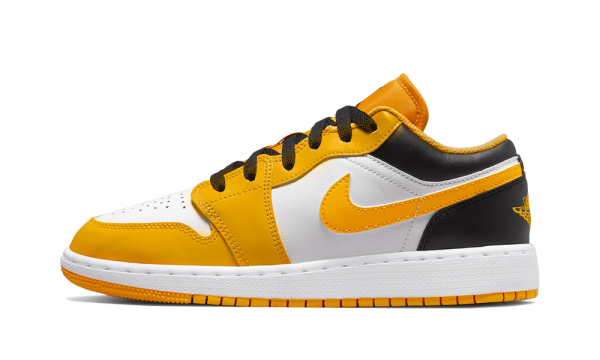 553560-701 Air Jordan 1 Low Taxi University Gold Black (GS)