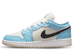 554723-401 Air Jordan 1 Low Ice Blue (GS)