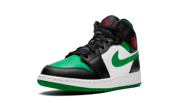 554725-067 Air Jordan 1 Mid Green Toe (GS)