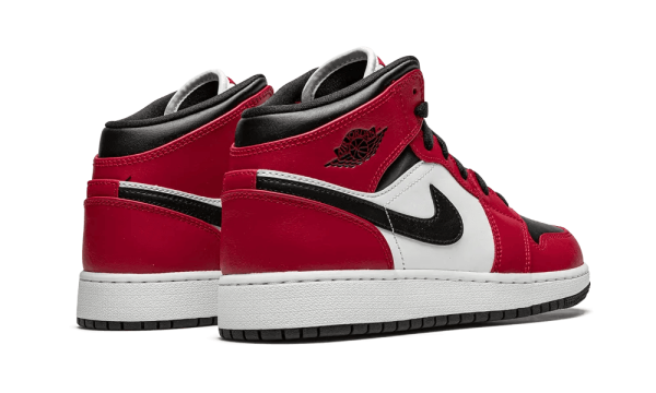 554725-069 Air Jordan 1 Mid Chicago Black Toe (GS)