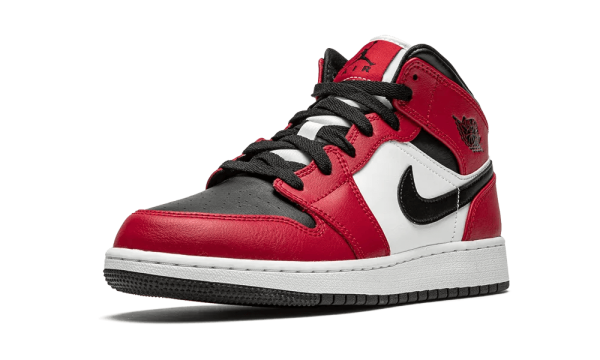 554725-069 Air Jordan 1 Mid Chicago Black Toe (GS)