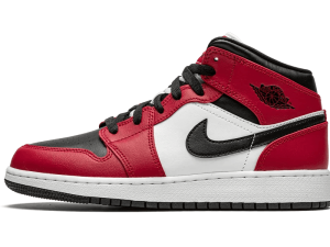 554725-069 Air Jordan 1 Mid Chicago Black Toe (GS)