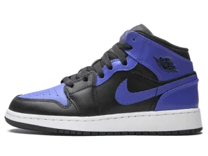 554725-077 Air Jordan 1 Mid Hyper Royal (GS)