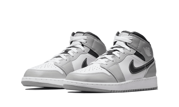 554725-078 Air Jordan 1 Mid Light Smoke Grey Anthracite (GS)