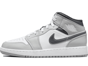 554725-078 Air Jordan 1 Mid Light Smoke Grey Anthracite (GS)