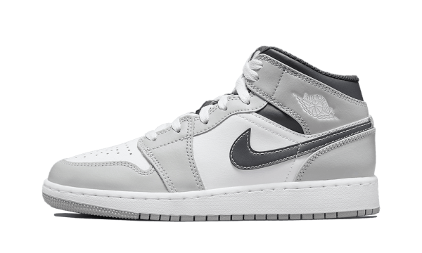 554725-078 Air Jordan 1 Mid Light Smoke Grey Anthracite (GS)