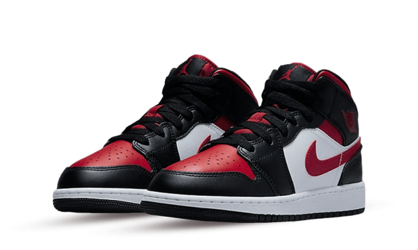 554725-079 Air Jordan 1 Mid Alternate Bred Toe (GS)