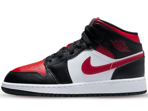 554725-079 Air Jordan 1 Mid Alternate Bred Toe (GS)