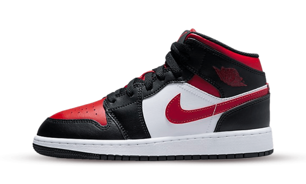 554725-079 Air Jordan 1 Mid Alternate Bred Toe (GS)