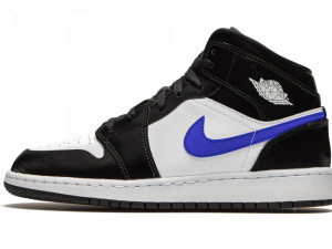 554725-084 Air Jordan 1 Mid Black Racer Blue (GS)