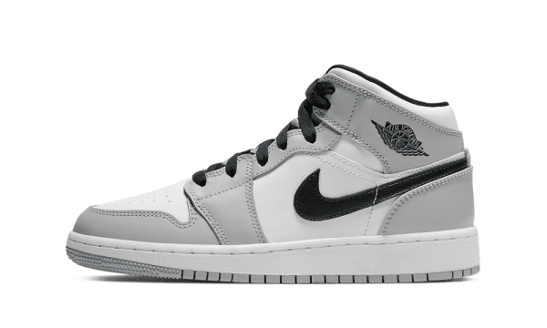 554725-092 Air Jordan 1 Mid Light Smoke Grey (GS)