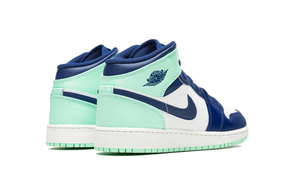 554725-413 Air Jordan 1 Mid Blue Mint (GS)