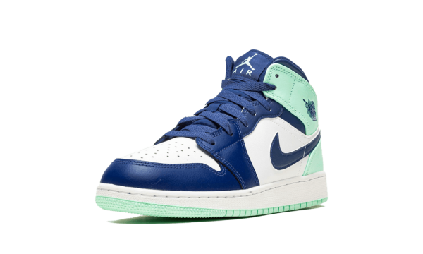 554725-413 Air Jordan 1 Mid Blue Mint (GS)