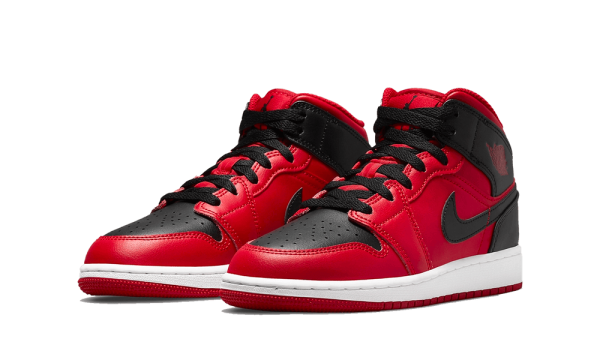 554725-660 Air Jordan 1 Mid Reverse Bred 2021 (GS)