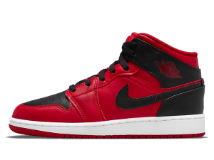 554725-660 Air Jordan 1 Mid Reverse Bred 2021 (GS)