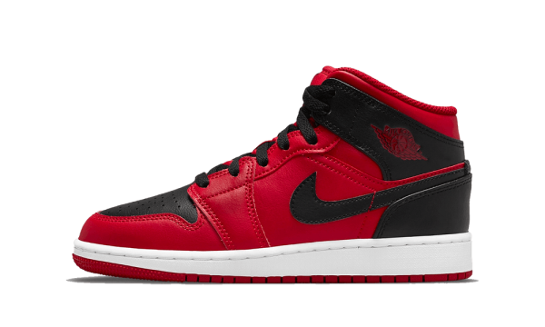 554725-660 Air Jordan 1 Mid Reverse Bred 2021 (GS)