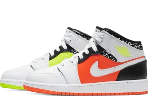 554725-870 Air Jordan 1 Mid Composition Notebook (GS)