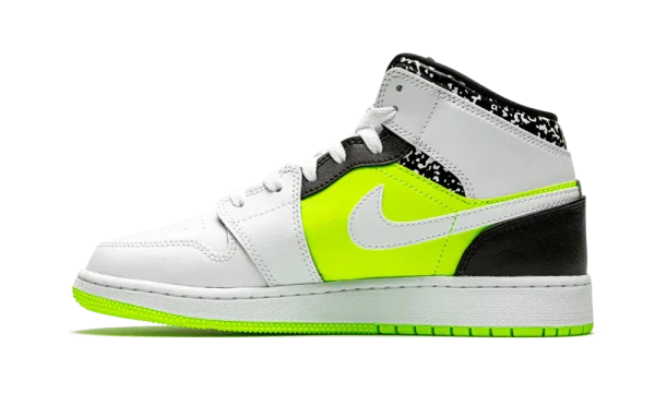 554725-870 Air Jordan 1 Mid Composition Notebook (GS)