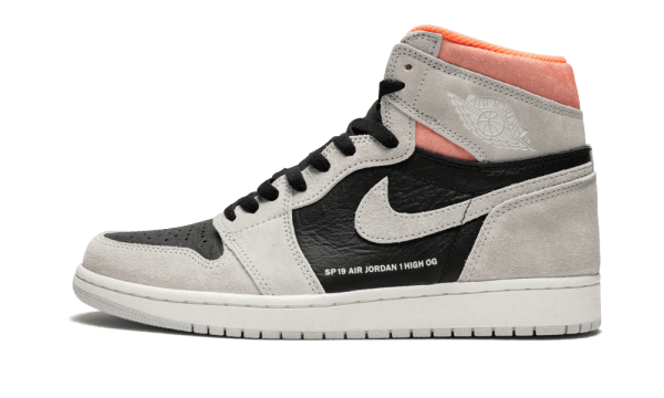 555088-018 Air Jordan 1 Retro High OG Neutral Grey Hyper Crimson