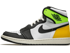 555088-118 Air Jordan 1 Retro High White Black Volt University Gold