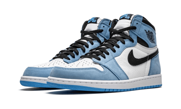 555088-134 Air Jordan 1 Retro High White University Blue Black