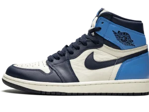 555088-140 Air Jordan 1 Retro High Obsidian UNC